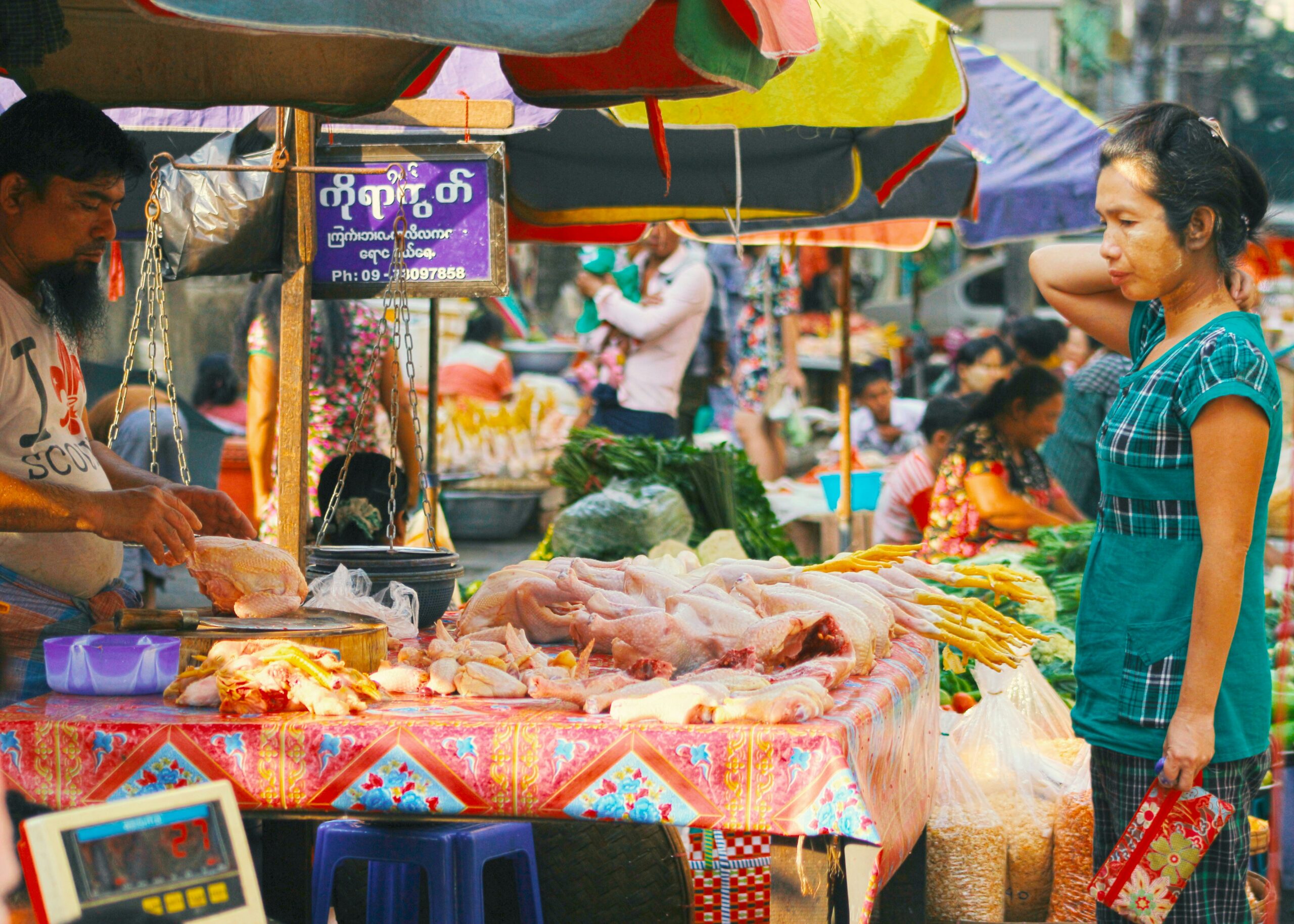 Market in Yangon, Myanmar